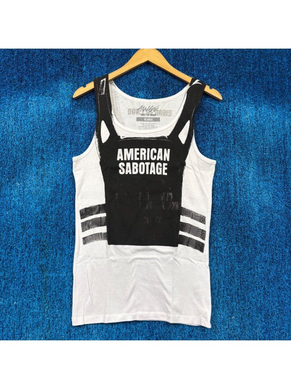 Asap Rocky American Sabotage Rap White Tank Size Extra Large